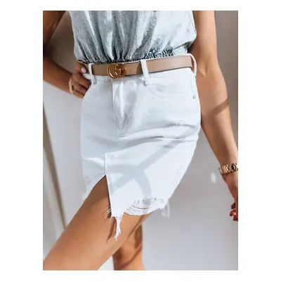 Denim skirt FUSIM white Dstreet