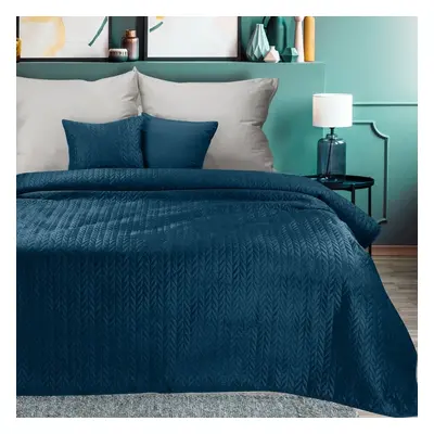 Eurofirany Unisex's Bedspread Navy Blue