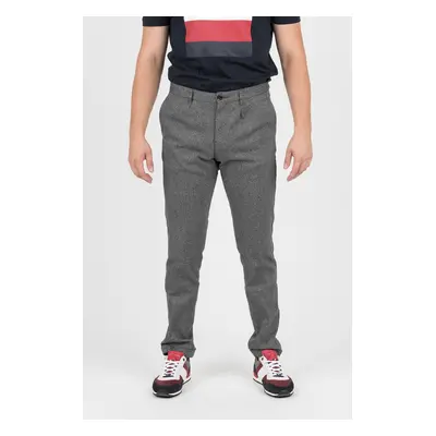 Trousers - TOMMY HILFIGER STRAIGHT CHINO MOULINE TWILL grey