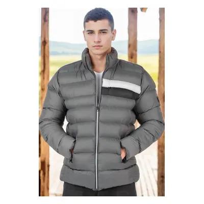 M8650 DEWBERRY MEN'S PUFFER COAT-LIGHT ANTHRACITE