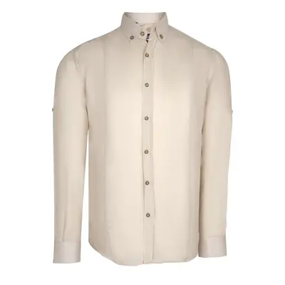 G721 DEWBERRY MENS SHIRT-PLAIN BEIGE