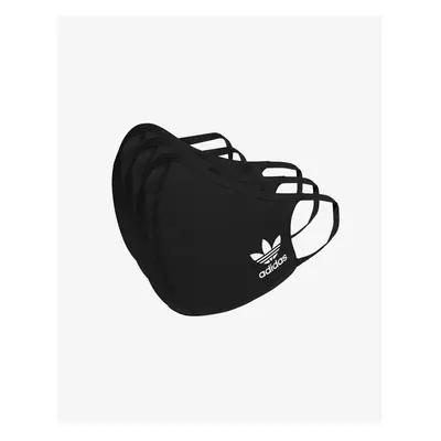 Set of three black adidas Originals masks - Women