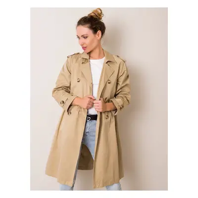 Női kabát Fashionhunters Beige