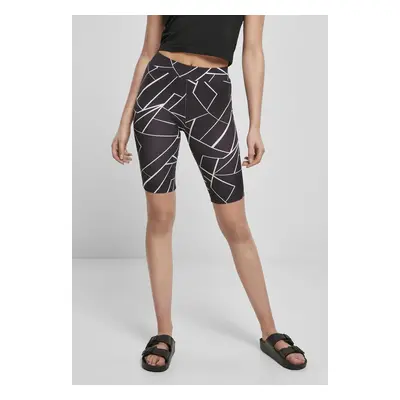 AOP Cycle Shorts Women's Geometric Black