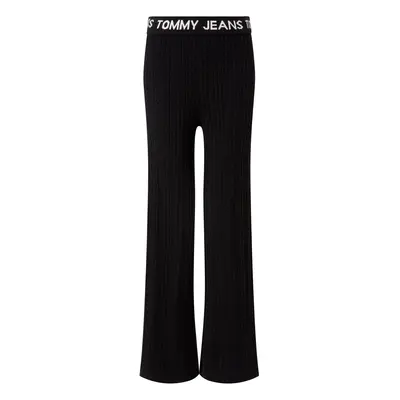 Tommy Jeans Pants - TJW CABLE KNIT PANTS black