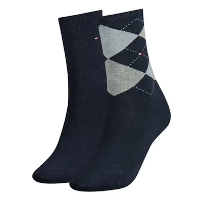 Tommy Hilfiger Socks - TH WOMEN CHECK SOCK 2P black