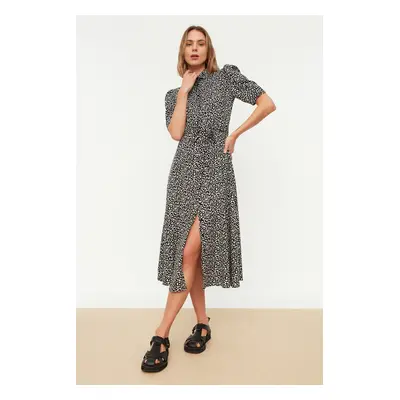 Női ruha Trendyol MultiColored BeltEd Shirt Dress