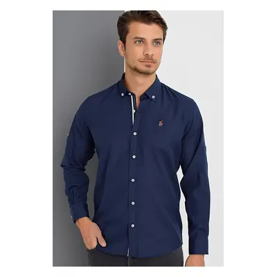 G674 DEWBERRY MEN'S SHIRT-NAVY-2