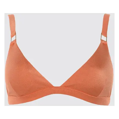 Trendyol Bright Bikini top narancssárga texturált kiegészítő részlet