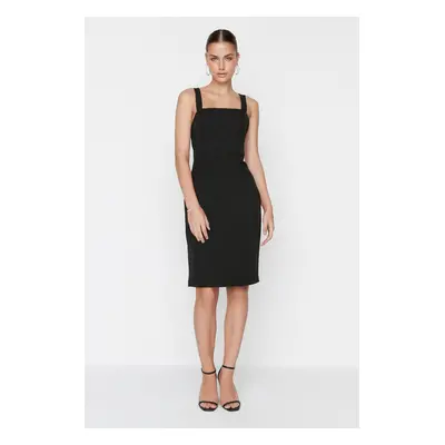 Trendyol Black Strappy Woven Woven Dress