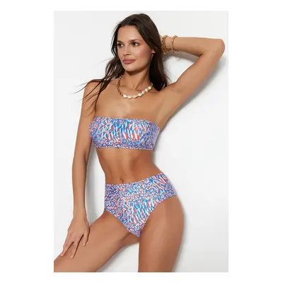 Női bikini szett Trendyol TBESS22BT0018/Blue-Multicolor