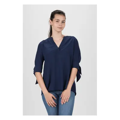 Blouse - TOMMY HILFIGER FALLEEN BLOUSE 3/4 SLV dark blue