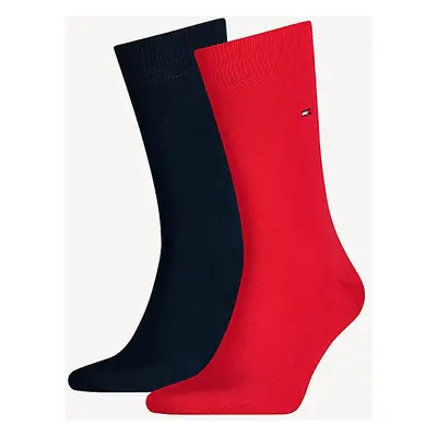 Tommy Hilfiger Man's 3Pack Socks Red/Navy Blue