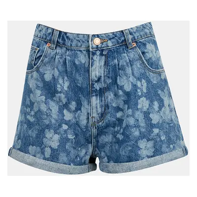 Blue patterned denim shorts TALLY WEiJL