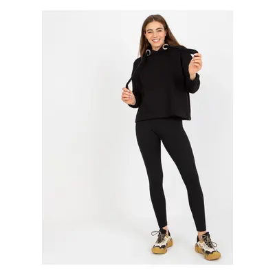 Black Women's Tracksuit with Leggings