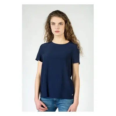 Top - TOMMY HILFIGER AVRIL TOP SS blue