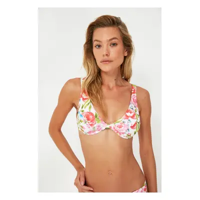 Női bikini felső Trendyol Floral patterned