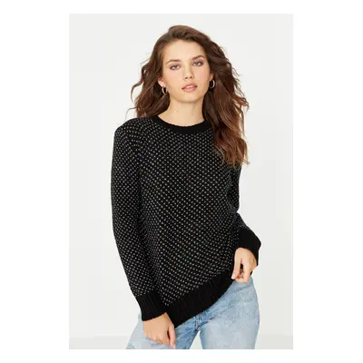 Trendyol Black Patterned Knitwear Sweater