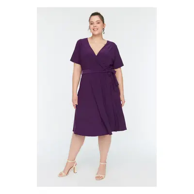 Női ruha Trendyol TBBSS22AH00019/Purple