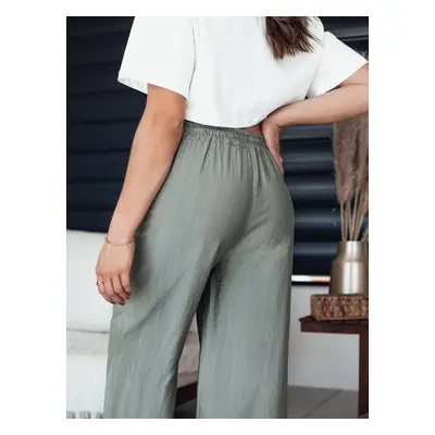 NAMAYAS Khaki Women's Wide Trousers Dstreet