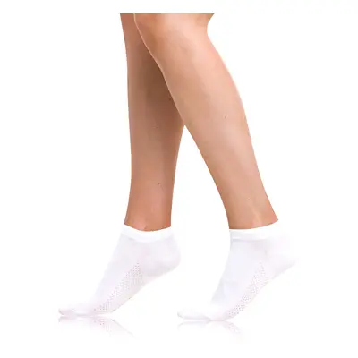 Bellinda BAMBOO AIR LADIES IN-SHOE SOCKS - Short ladies bamboo socks - white