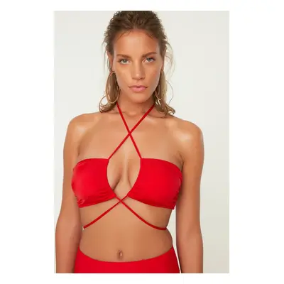 Bikini felső Trendyol Tie detailed