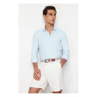 Trendyol Light Blue slim fit smart shirt Shirt