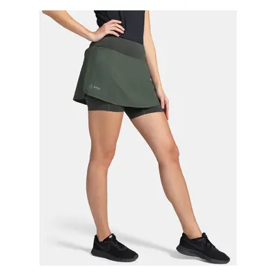 Women's running skirt KILPI TITICACA-W Dark green