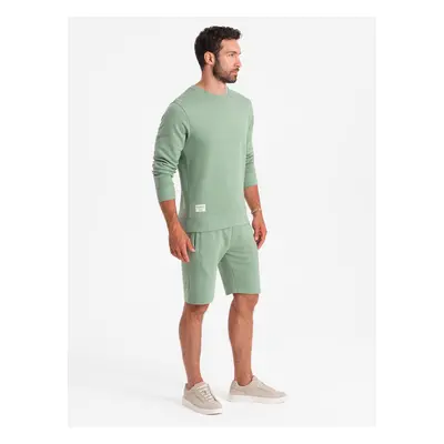 Ombre Men's sweatshirt set sweatshirt + shorts