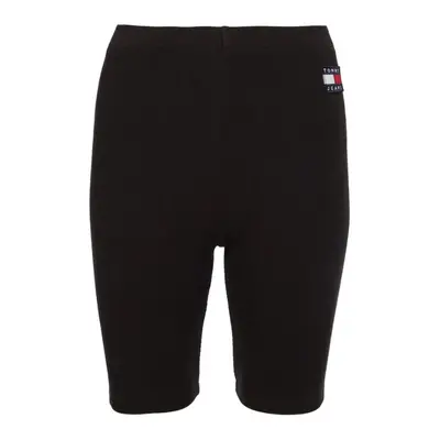 Tommy Jeans Shorts - TJW RIB BADGE CYCLE SHORT black