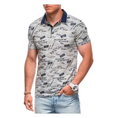 Edoti Printed Men's Polo Shirt