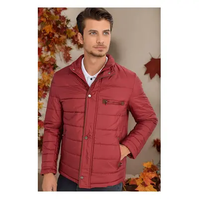 M8625 DEWBERRY MEN'S COAT-PLAIN BURGUNDY