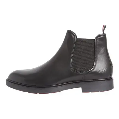 Tommy Hilfiger Boots - ELEVATED ROUNDED LTH CHELSEA black