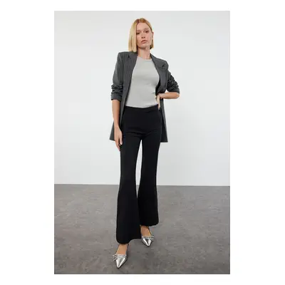 Trendyol Black Flare/Flare Woven Fabric Trousers