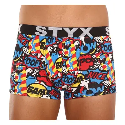 Men's boxers Styx art sports rubber oversize poof