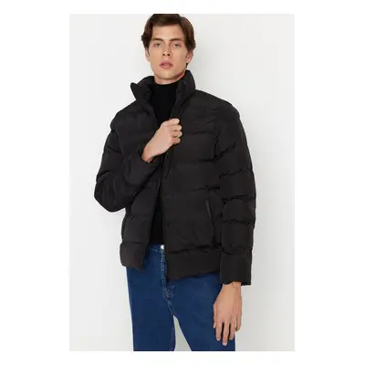 Trendyol Black Regular Fit Wind and Water Resistant Puffer Jacket