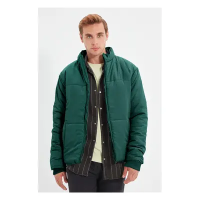 Trendyol Dark Green Regular Fit Pocket Puffer Jacket