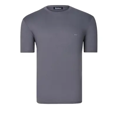 T0737 DEWBERRY MENS T-SHIRT-PLAIN SMOKED