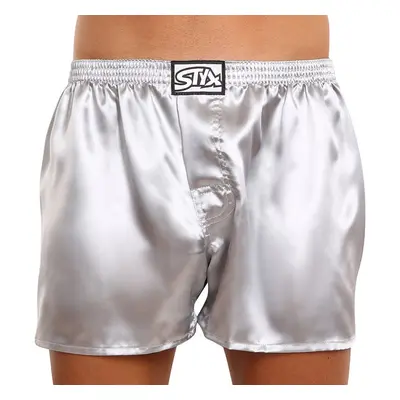 Men's shorts Styx classic rubber satin dark gray