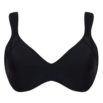 Trendyol Curve Black Women's Comfortable Ultra Comfortable Underwire Large Size Bra