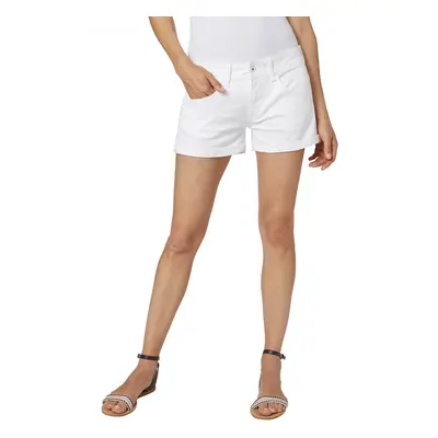 Pepe Jeans Shorts Siouxie Pl800685Ta8 White - Women