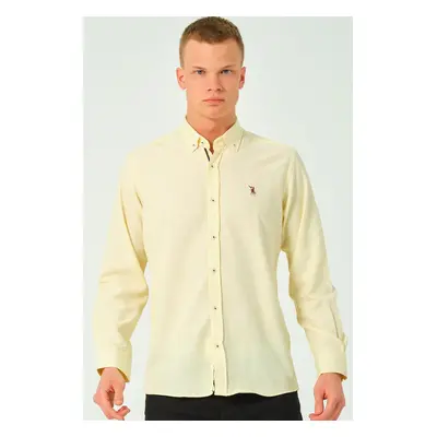 G674 DEWBERRY MEN'S SHIRT-YELLOW-2