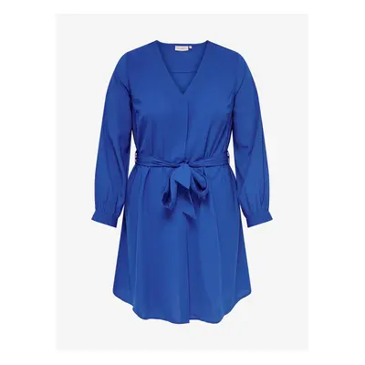 Blue Dress with Tie ONLY CARMAKOMA Defini - Women