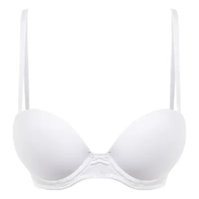 Trendyol White Thread Strap Extra Push-Up Tshirt Bra Knitted Bra