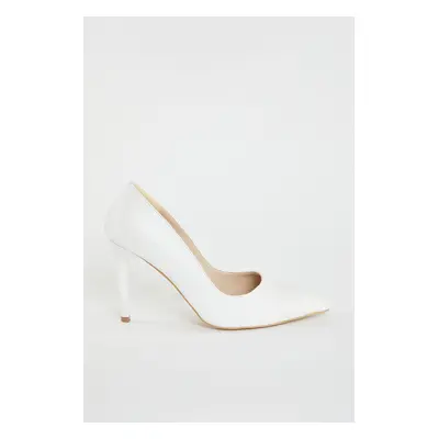 Trendyol White Stiletto Women's Heeled Shoes