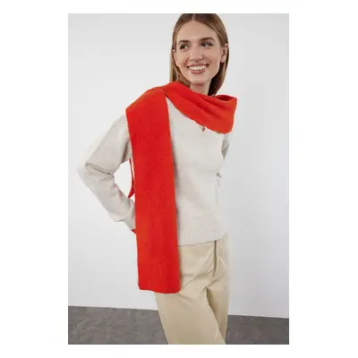 Trendyol Beige Soft Textured Scarf Knitwear Sweater