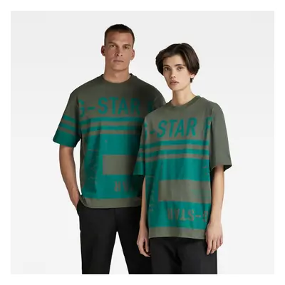 G-STAR T-shirt - Unisex scarf graphic boxes r t green