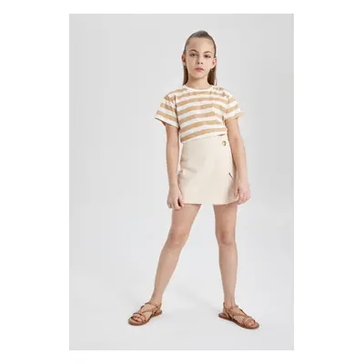 DEFACTO Girl's Gabardine Shorts Skirt