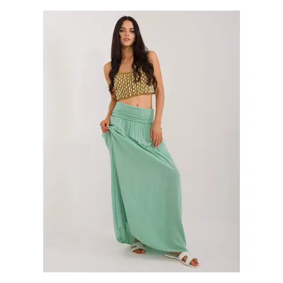 Italian style pistachio maxi skirt Clarence OCH BELLA