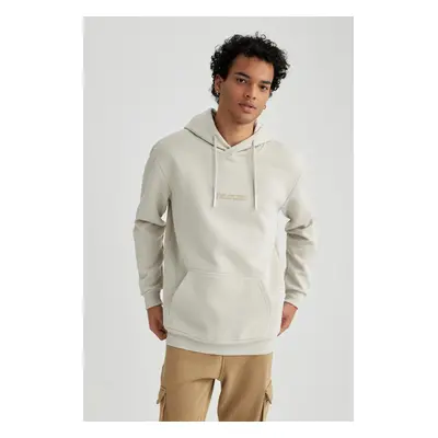 DEFACTO Regular Fit Hooded Printed Sweatshirt